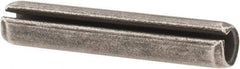 Made in USA - 3/16" Diam x 1" Long Slotted Spring Pin - Grade 1070-1090 Alloy Steel, Black Oxide Finish - Caliber Tooling