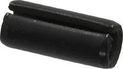 Made in USA - 5/16" Diam x 3/4" Long Slotted Spring Pin - Grade 1070-1090 Alloy Steel, Black Oxide Finish - Caliber Tooling