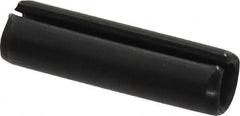 Made in USA - 5/16" Diam x 1-1/8" Long Slotted Spring Pin - Grade 1070-1090 Alloy Steel, Black Oxide Finish - Caliber Tooling