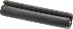 Made in USA - 5/16" Diam x 1-3/8" Long Slotted Spring Pin - Grade 1070-1090 Alloy Steel, Black Oxide Finish - Caliber Tooling