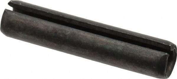 Made in USA - 5/16" Diam x 1-1/2" Long Slotted Spring Pin - Grade 1070-1090 Alloy Steel, Black Oxide Finish - Caliber Tooling