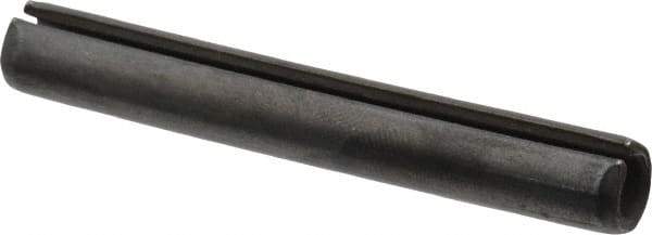 Made in USA - 5/16" Diam x 2-1/4" Long Slotted Spring Pin - Grade 1070-1090 Alloy Steel, Black Oxide Finish - Caliber Tooling