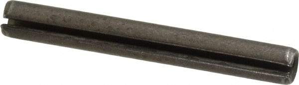 Made in USA - 5/16" Diam x 2-1/2" Long Slotted Spring Pin - Grade 1070-1090 Alloy Steel, Black Oxide Finish - Caliber Tooling