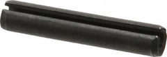 Made in USA - 3/8" Diam x 2" Long Slotted Spring Pin - Grade 1070-1090 Alloy Steel, Black Oxide Finish - Caliber Tooling