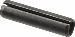 Made in USA - 7/16" Diam x 1-3/4" Long Slotted Spring Pin - Grade 1070-1090 Alloy Steel, Black Oxide Finish - Caliber Tooling