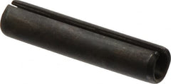 Made in USA - 7/16" Diam x 2" Long Slotted Spring Pin - Grade 1070-1090 Alloy Steel, Black Oxide Finish - Caliber Tooling