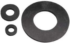 Made in USA - #12 Screw, Grade 60 Neoprene Standard Flat Washer - 0.195" ID x 9/16" OD, 0.108" Thick, Plain Finish - Caliber Tooling