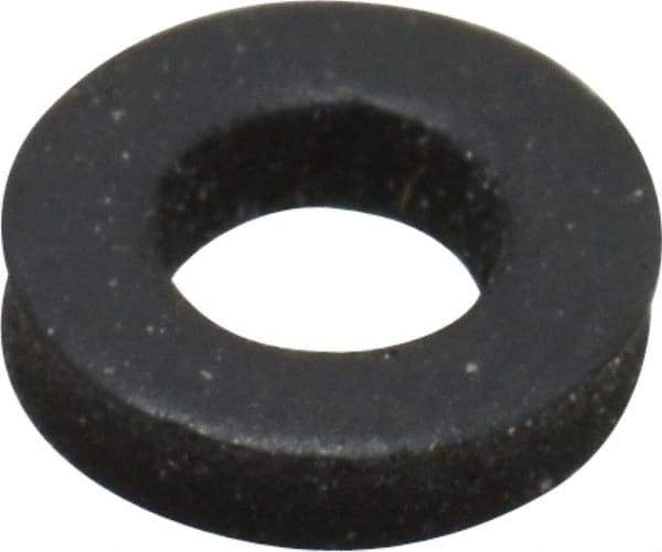 Made in USA - #6 Screw, Grade 60 Neoprene Standard Flat Washer - 0.12" ID x 1/4" OD, 0.077" Thick, Plain Finish - Caliber Tooling