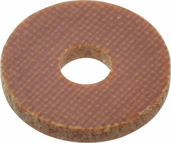 Made in USA - #6 Screw, Grade LE Phenolic Standard Flat Washer - 0.152" ID x 1/2" OD, 0.063" Thick, Plain Finish - Caliber Tooling