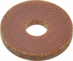 Made in USA - #6 Screw, Grade LE Phenolic Standard Flat Washer - 0.152" ID x 1/2" OD, 0.063" Thick, Plain Finish - Caliber Tooling