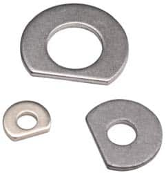 Made in USA - #8 Screw Size, 0.173" ID, 1008/1010 Steel Clipped Washer - 0.168 to 0.178" ID, 0.365 to 0.385" OD, 0.027 to 0.033" Thickness, Uncoated - Caliber Tooling