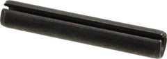 Made in USA - 1/2" Diam x 3" Long Slotted Spring Pin - Grade 1070-1090 Alloy Steel, Black Oxide Finish - Caliber Tooling