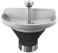 Bradley - Semi-Circular, Infrared Sensor, Internal Drain, 54" Diam, 4 Person Capacity, Terreon, Wash Fountain - 2.5 GPM, 8-1/2" Bowl Depth, 34" High - Caliber Tooling