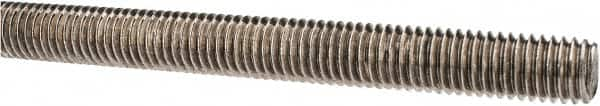 Made in USA - 1/2-13 UNC (Coarse), 3' Long, Stainless Steel Threaded Rod - Right Hand Thread - Caliber Tooling