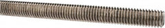 Made in USA - 1/2-13 UNC (Coarse), 3' Long, Stainless Steel Threaded Rod - Right Hand Thread - Caliber Tooling