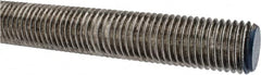 Made in USA - 1-8 UNC (Coarse), 3' Long, Stainless Steel Threaded Rod - Right Hand Thread - Caliber Tooling