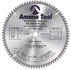 Amana Tool - 8" Diam, 5/8" Arbor Hole Diam, 64 Tooth Wet & Dry Cut Saw Blade - Carbide-Tipped, Crosscut & Cutoff Action, Standard Round Arbor - Caliber Tooling