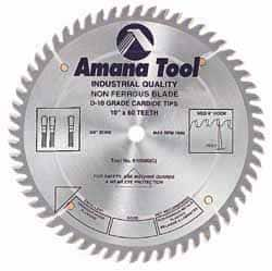 Amana Tool - 14" Diam, 1" Arbor Hole Diam, 84 Tooth Wet & Dry Cut Saw Blade - Carbide-Tipped, Standard Round Arbor - Caliber Tooling