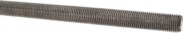 Made in USA - 7/16-20 UNF (Fine), 3' Long, Stainless Steel Threaded Rod - Right Hand Thread - Caliber Tooling