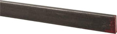 Made in USA - 36" Long x 1/8" High x 1/2" Wide, Mill Key Stock - W-1 (Water Hardening) Tool Steel - Caliber Tooling