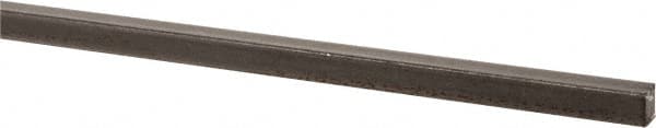 Made in USA - 36" Long x 1/8" High x 1/8" Wide, Key Stock - W-1 (Water Hardening) Tool Steel - Caliber Tooling