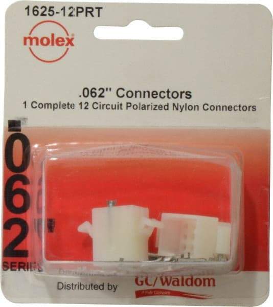 Molex - 12 Circuit, 12 AWG, 0.062 Inch Pin Diameter, Modular Receptacle Plug Connector Package - RoHS Compliant - Caliber Tooling