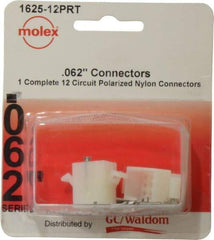 Molex - 12 Circuit, 12 AWG, 0.062 Inch Pin Diameter, Modular Receptacle Plug Connector Package - RoHS Compliant - Caliber Tooling