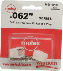 Molex - 9 Circuit, 9 AWG, 0.062 Inch Pin Diameter, Modular Receptacle Plug Connector Package - RoHS Compliant - Caliber Tooling