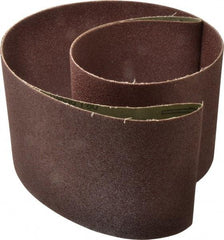 Tru-Maxx - 6" Wide x 89" OAL, 80 Grit, Aluminum Oxide Abrasive Belt - Aluminum Oxide, Medium, Coated - Caliber Tooling