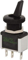 GC/Waldom - SPDT Miniature On-On Toggle Switch - Quick Connect Terminal & Solder Lug Terminal, Paddle Handle Actuator, 125 VAC at 6 A & 250 VAC at 3 A - Caliber Tooling