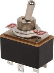 GC/Waldom - DPDT Medium Duty On-On Toggle Switch - Solder Lug Terminal, Bat Handle Actuator, 125 VAC at 3 A - Caliber Tooling