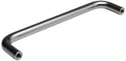 Amatom Electronic Hardware - 6-3/4" Long x 1-3/4" High, Round Handle - Nickel Plated, Brass, 6-7/16" Center to Center - Caliber Tooling