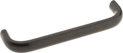 Amatom Electronic Hardware - 4-9/32" Long x 0.44" Wide x 1" High, Oval Handle - Black Oxide Finish, Stainless Steel, 4" Center to Center - Caliber Tooling