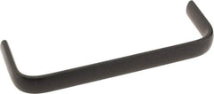 Amatom Electronic Hardware - 6-9/32" Long x 0.63" Wide x 2" High, Oval Handle - Black Oxide Finish, Stainless Steel, 6" Center to Center - Caliber Tooling