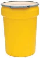 Eagle - 30 Gallon Capacity, Plastic Lever Lock, Yellow Lab Pack - 5 Gallon Container, Polyethylene, 220 Lb. Capacity, UN 1H2/X100/S Listing - Caliber Tooling