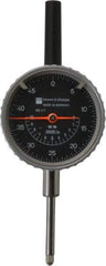 TESA Brown & Sharpe - 1" Range, 0-50 Dial Reading, 0.0005" Graduation Dial Drop Indicator - 2-1/4" Dial, 0.05" Range per Revolution, Revolution Counter - Caliber Tooling