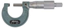 Mitutoyo - 175 to 200mm Range, 0.01mm Graduation, Mechanical Outside Micrometer - Ratchet Stop Thimble, Accurate to 0.0001" - Caliber Tooling