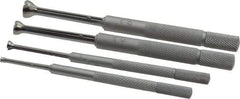 Mitutoyo - 1/8 to 1/2 Inch Measurement, Small Hole Gage Set - 90, 97.6, 102.8 and 108mm Long, Half Ball, Includes Pouch - Caliber Tooling