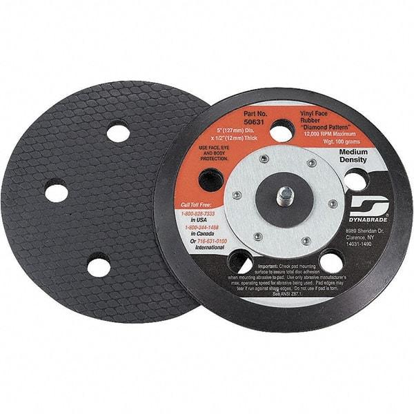 Dynabrade - 5" Diam Disc Backing Vacuum Replacement Pad - Medium Density, 12,000 RPM - Caliber Tooling