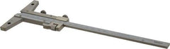 Mitutoyo - 0 to 150mm Measurement Range, 260mm Rule Length, 4 Inch Base Length, Vernier Depth Gage - 0.02mm Graduation, Accurate to 0.03mm, Stainless Steel, Satin Chrome Coated - Caliber Tooling