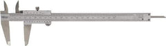 Mitutoyo - 0 to 8" Stainless Steel Vernier Caliper - 0.02mm Graduation, 50mm Jaw Depth, 0.03mm Accuracy - Caliber Tooling