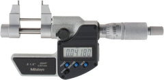 Mitutoyo - 0.2 to 1.2" Range, 0.00005" Resolution, Electronic Inside & Tubular Micrometer - Caliber Tooling