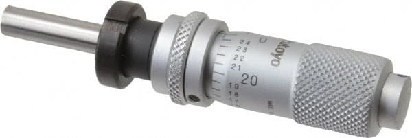 Mitutoyo - 1/2 Inch, 0.5118 Inch Thimble, 0.1969 Inch Diameter x 17.5mm Long Spindle, Mechanical Micrometer Head - Caliber Tooling