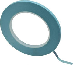 3M - 1/4" Wide x 60 Yd Long Blue Polypropylene Film Masking Tape - Series 215, 4.8 mil Thick, 15 In/Lb Tensile Strength - Caliber Tooling