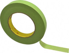 3M - 3/4" Wide x 60 Yd Long Green Paper Masking Tape - Series 401+/233+, 6.7 mil Thick, 25 In/Lb Tensile Strength - Caliber Tooling