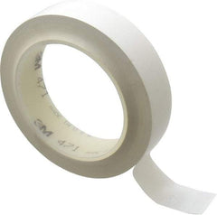 3M - White Solid Color Vinyl Tape - 1" Wide x 108' Long x 5.2 mil Thick, General Traffic - Caliber Tooling