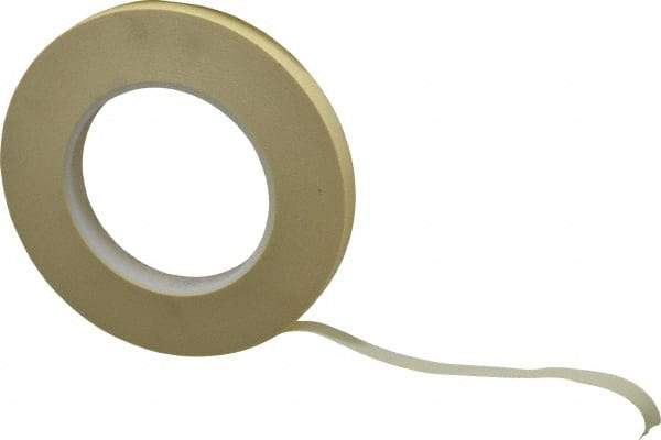 3M - 1/2" Wide x 60 Yd Long Tan Paper Masking Tape - Series 2380, 7.2 mil Thick, 28 In/Lb Tensile Strength - Caliber Tooling