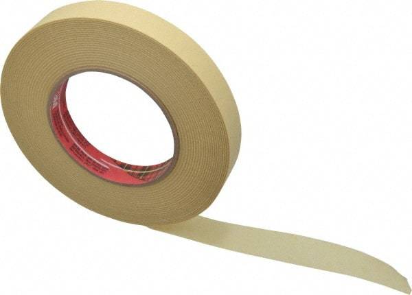 3M - 3/4" Wide x 60 Yd Long Tan Paper Masking Tape - Series 2693, 7.9 mil Thick, 29 In/Lb Tensile Strength - Caliber Tooling