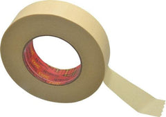 3M - 1-1/2" Wide x 60 Yd Long Tan Paper Masking Tape - Series 2693, 7.9 mil Thick, 29 In/Lb Tensile Strength - Caliber Tooling