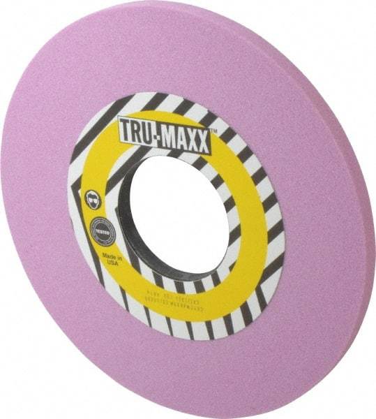 Tru-Maxx - 10" Diam x 3" Hole x 1/2" Thick, J Hardness, 60 Grit Surface Grinding Wheel - Aluminum Oxide, Type 1, Medium Grade, 2,483 Max RPM, Vitrified Bond, No Recess - Caliber Tooling